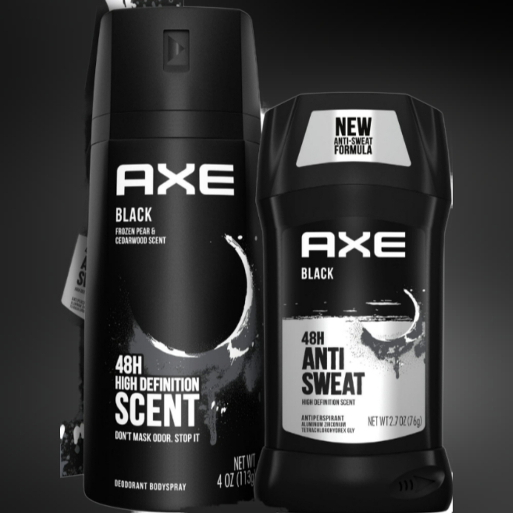 Black Deodorant Set